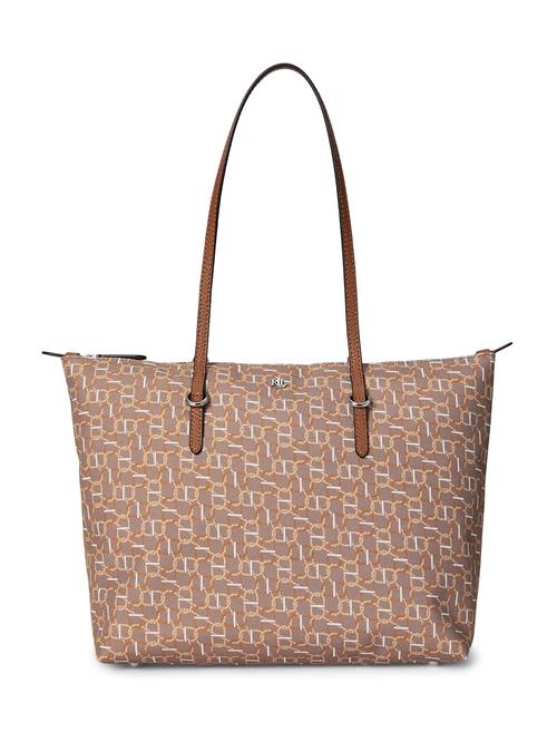 Lauren Ralph Lauren Shopper 'KEATON'  chamois / mørkebeige / karamel / hvid