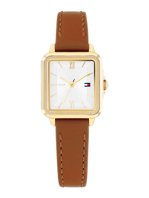TOMMY HILFIGER Analogt ur 'MIA'  brun / guld