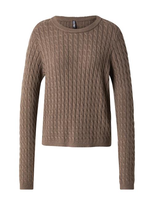 PIECES Pullover 'PCFIA'  mørkebrun