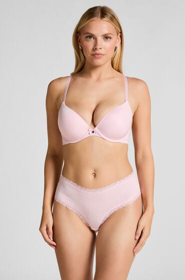 Se Hunkemöller Alex v-formet brasilianer pink ved Hunkemøller