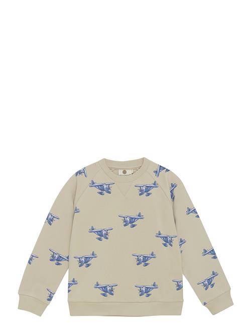 Se Sweatshirt Aop En Fant Beige ved Booztlet