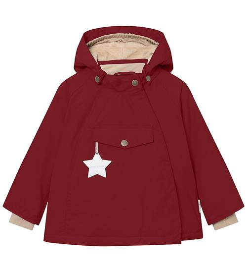 Mini A Ture Vinterjakke - MatWang Fleece - Red Merlot