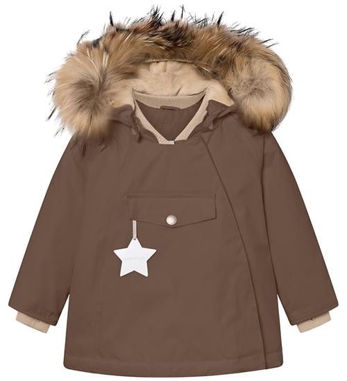Mini A Ture Vinterjakke - MatWang Fleece/Fur - Chestnut Brown