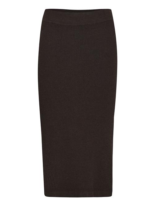 PULZ Jeans Nederdel 'SARA'  mørkebrun