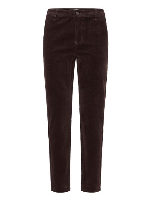 PULZ Jeans Lærredsbukser 'Sally'  mørkebrun