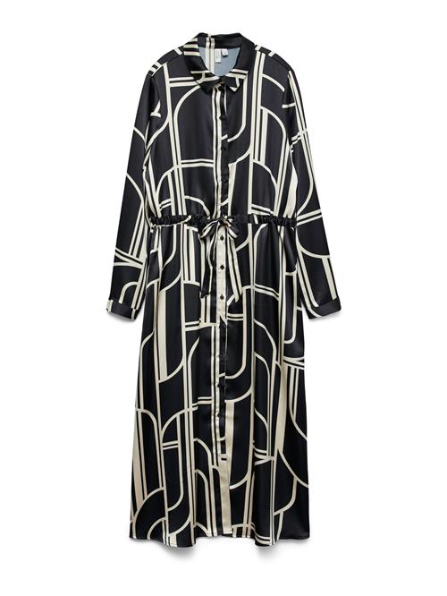 VERO MODA Blusekjole 'VMHADLEY'  beige / sort