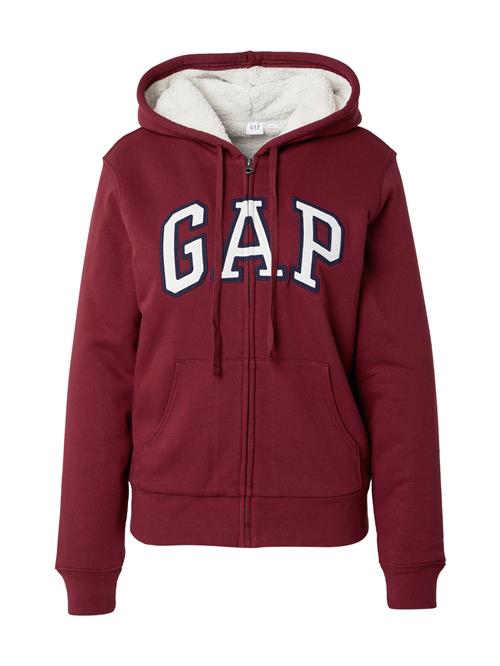 GAP Sweatjakke 'HERITAGE'  rød / hvid