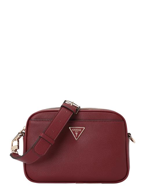 GUESS Skuldertaske 'MERIDIAN II CAMERA BAG'  mørkerød