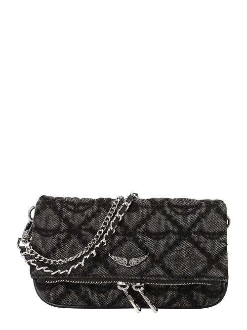 Zadig & Voltaire Clutch 'ROCK NANO'  grå / mørkegrå