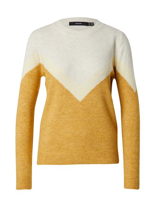 VERO MODA Pullover 'VMPLAZA'  creme / gylden gul