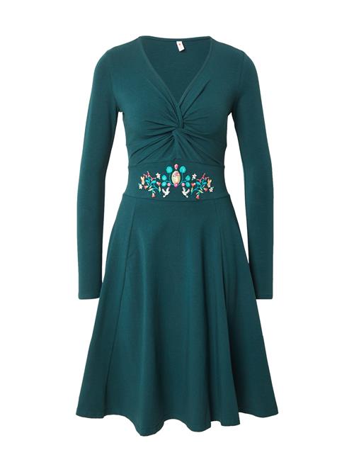 Blutsgeschwister Kjole 'Hot Knot'  smaragd / jade / orange / hvid