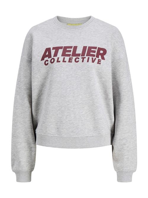 JJXX Sweatshirt 'JXJACKIE'  grå / kirsebærsrød