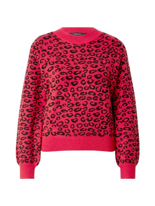 VERO MODA Pullover 'VMNANCY'  blodrød / sort