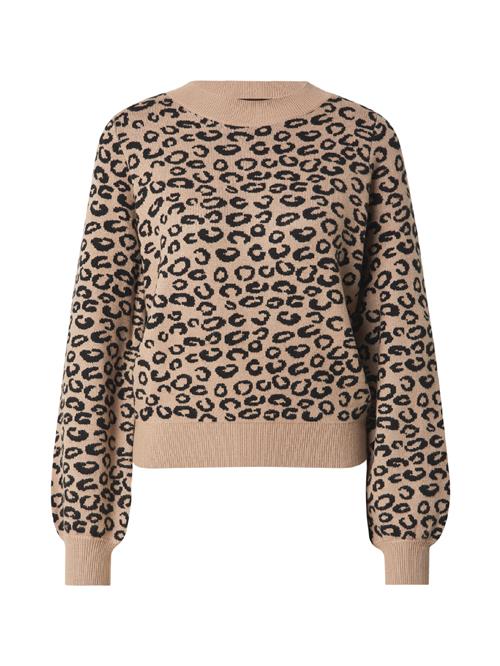 VERO MODA Pullover 'VMNANCY'  mørkebeige / sort