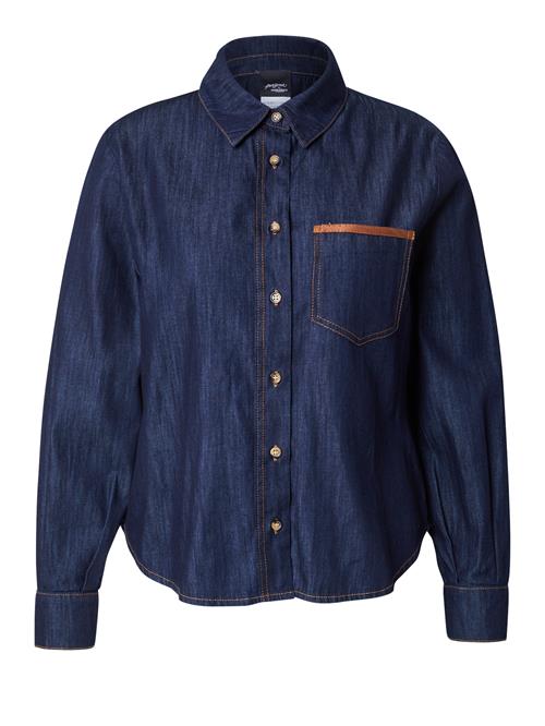 Persona by Marina Rinaldi Bluse 'FANFARA'  natblå / cognac
