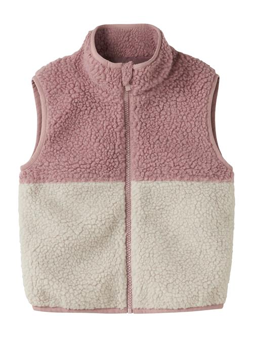 NAME IT Vest 'NMFMALL'  gammelrosa / offwhite