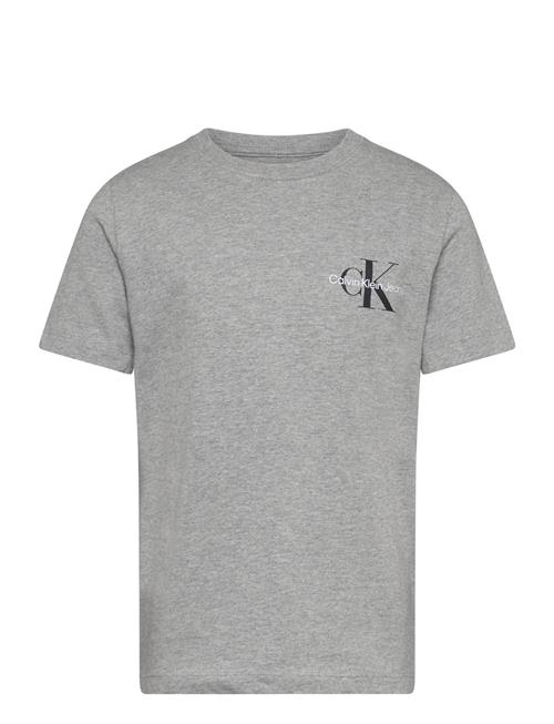 Chest Monologo Ss T-Shirt Calvin Klein Grey