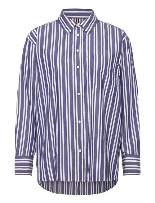 Ess Poplin Easy Fit Shirt Tommy Hilfiger Navy