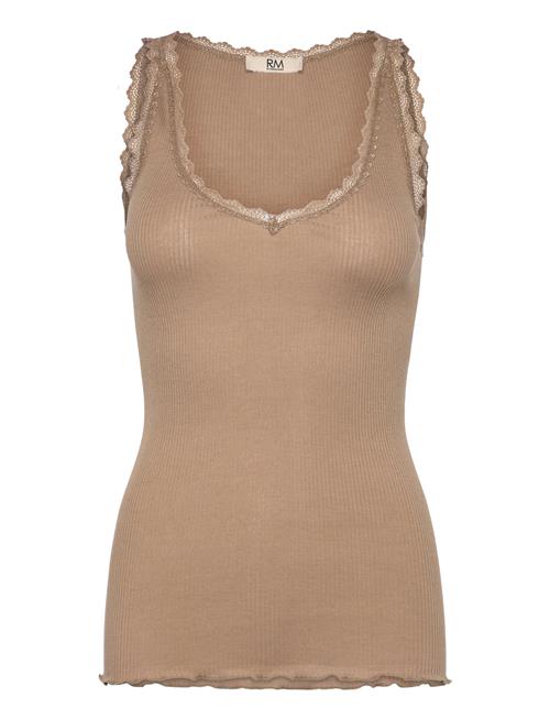 Rmwjohanne Wool Blend Sl V-Neck To RM By Rosemunde Beige