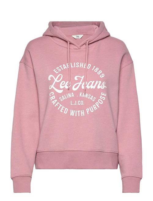 Logo Hoodie Lee Jeans Pink