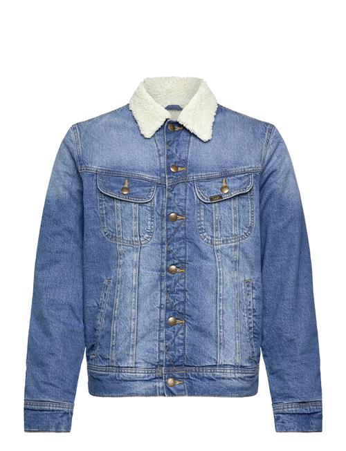 Se Sherpa Jacket Lee Jeans Blue ved Booztlet