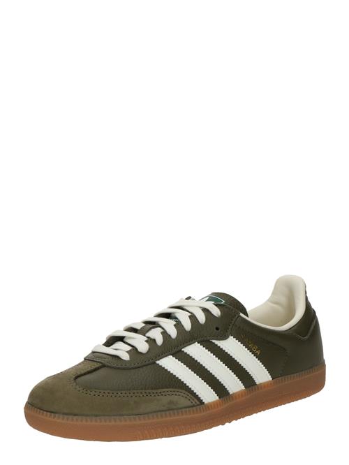 ADIDAS ORIGINALS Sneaker low 'SAMBA'  oliven / hvid