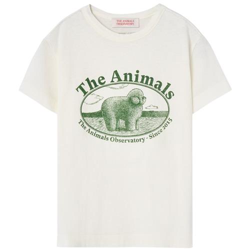 The Animals Observatory Rooster Kid T-shirt White Logo 2 Y  Hvid  2 år  Unisex