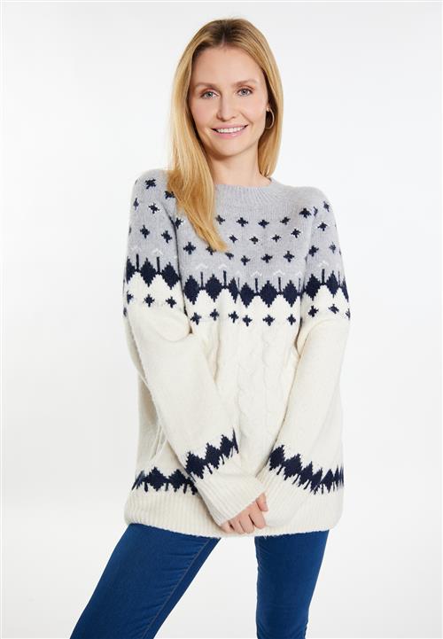 usha BLUE LABEL Pullover  navy / grå / hvid