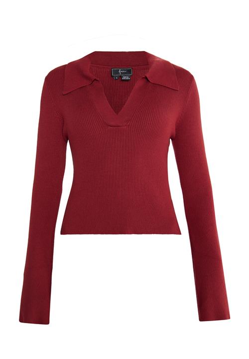 faina Pullover 'Dulcey'  vinrød