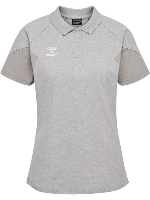 Hummel Funktionsbluse 'Travel'  grå-meleret / hvid