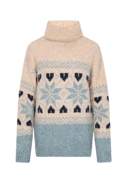 usha BLUE LABEL Pullover i overstørrelse  beige / røgblå / natblå