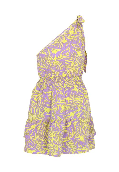 IZIA Kjole 'Spring Summer'  citrongul / lavendel