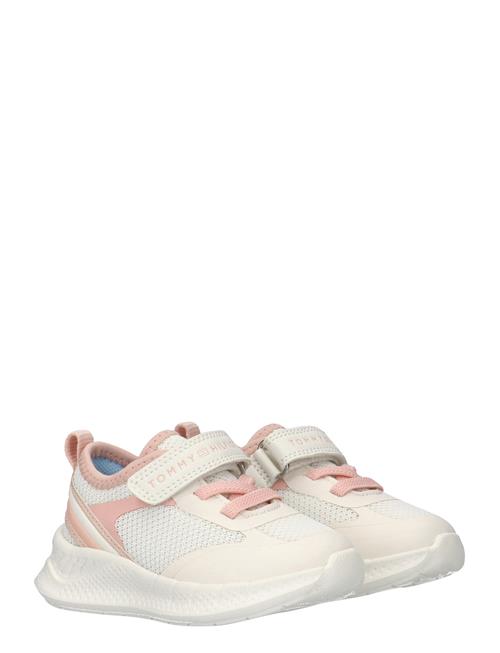 Se Tommy Hilfiger Low Cut Lace-Up/Velcro Sneaker Tommy Hilfiger White ved Booztlet