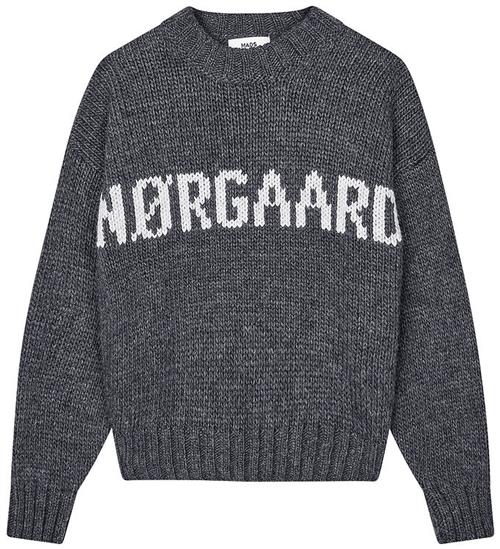Mads Nørgaard Bluse - Strik - Charcoal Melange/Nature Melange