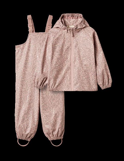 Wheat Charlie Regntøjssæt Powder Flower Meadow  Powder Flower Meadow 104 cm  Lyserød  104 cm  kvinde
