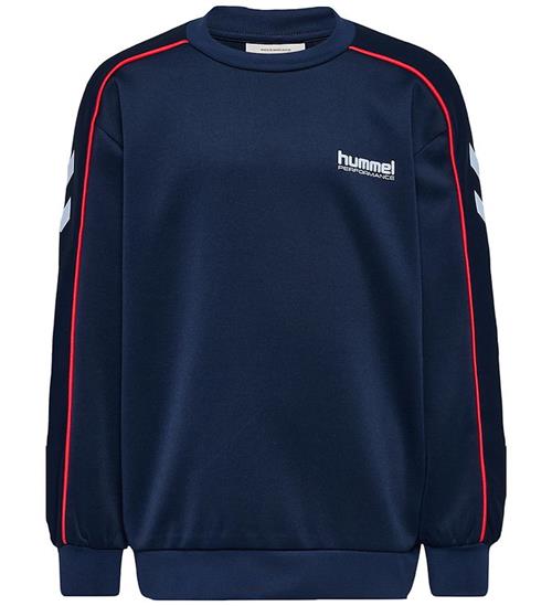 Hummel Sweatshirt - hmlJR - Interlock Crewneck - Dress Blues