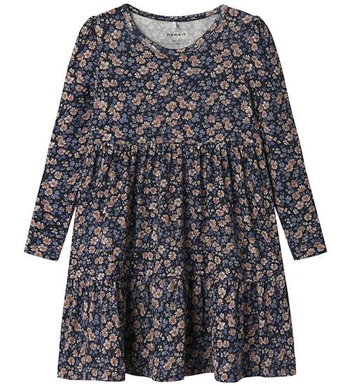 Name It Kjole - NmfOalia - Navy Blazer m. Blomster