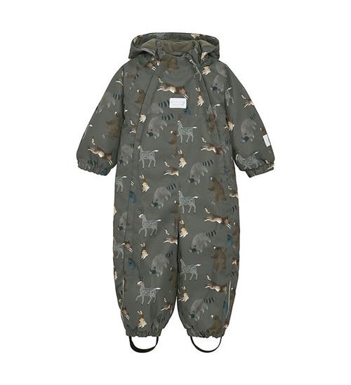 Minymo Flyverdragt - AOP - Dark Gull Grey