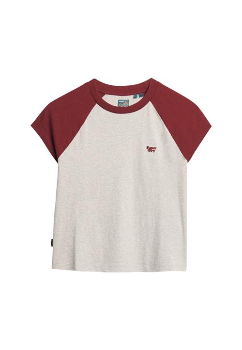 Superdry Shirts 'Essential'  lysegrå / burgunder