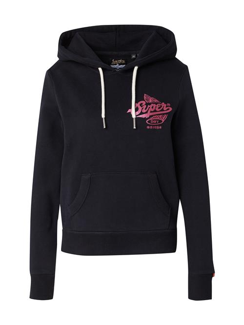 Superdry Sweatshirt  mørk pink / sort