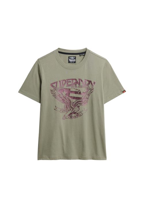 Superdry Shirts 'American Eagle'  choko / oliven