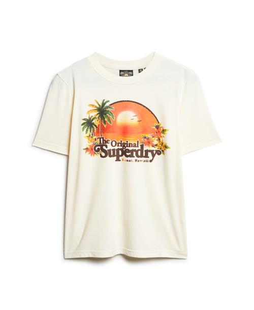 Superdry Shirts 'Travel Souvenir'  brun / grøn / orange / offwhite