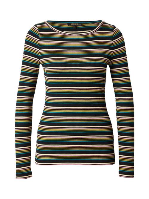 King Louie Shirts 'Lili'  petroleum / lysegrøn / lyserød / sort