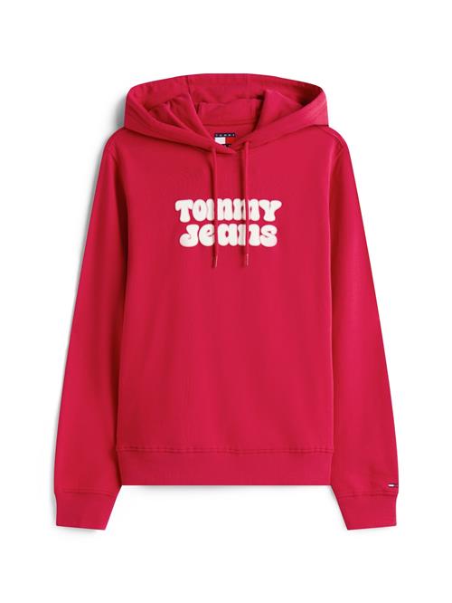 Tommy Jeans Sweatshirt 'ESS'  rød / hvid