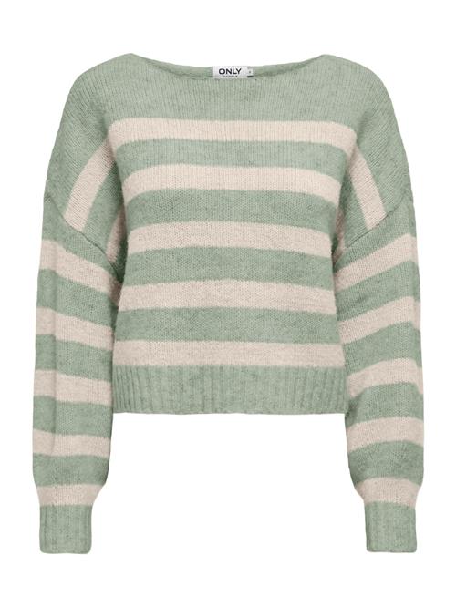 ONLY Pullover 'ONLAYA'  beige / pastelgrøn