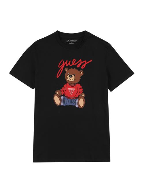 GUESS Bluser & t-shirts  blå / mørkebrun / rød / sort