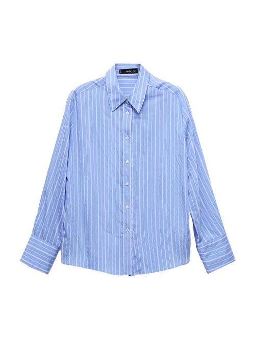 MANGO Bluse 'ZAHA'  himmelblå / hvid