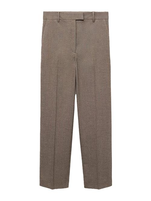 MANGO Bukser med fals 'NEWARM'  taupe