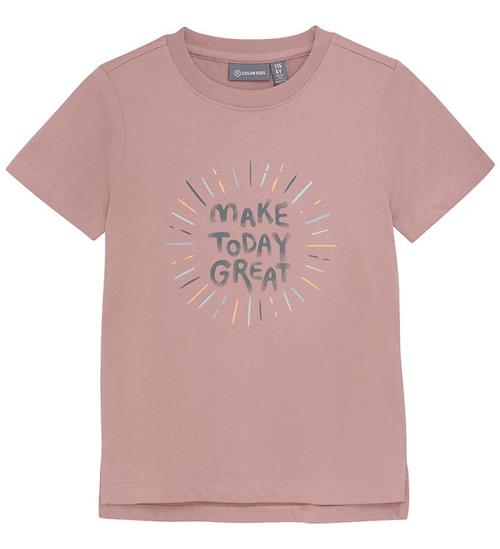 Color Kids T-shirt - w. Print - Woodrose