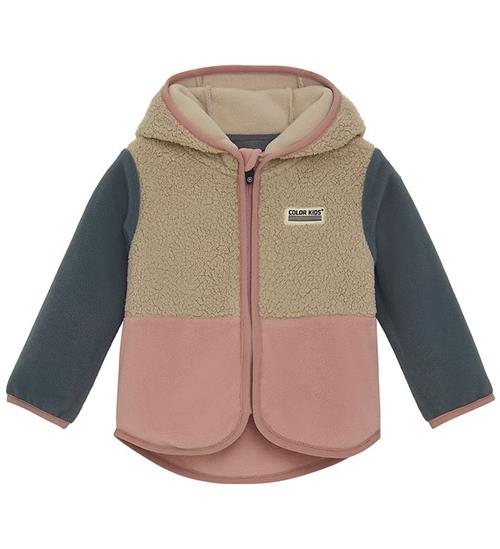 Color Kids Fleece Jakke - Baby Teddy - Woodrose